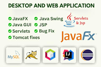 do java swing, javafx, jsp, servlet, springboot projects