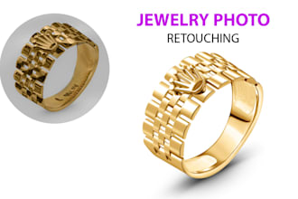 do high end jewelry image retouching and photo editing