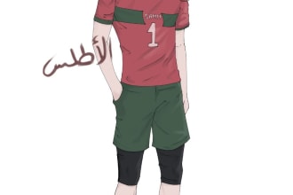 draw your character as a football soccer player