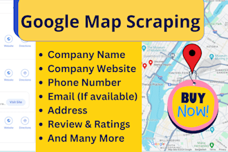 scrap google map for business info and lead generation
