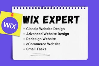 expert in wix redesign wix ecommerce wix SEO with wix studio
