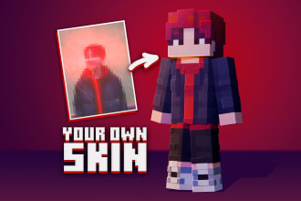 make custom minecraft skin for you