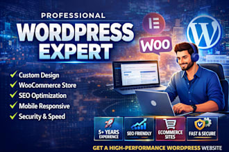 build wordpress website, design or rebuild wordpress