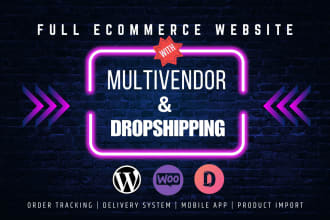 do multivendor ecommerce marketplace website with dokan wcfm