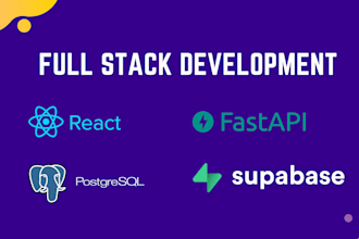 develop full stack web apps using fastapi and react js
