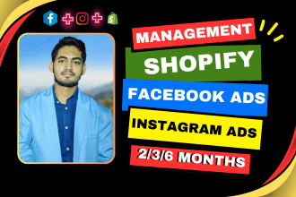 be your shopify facebook ads, fb marketing, instagram ads and shopify manager