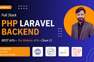 fix, develop, and create API for PHP and laravel web applications