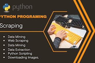 do python website scraping, data mining and data extraction