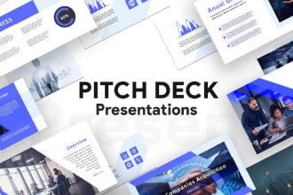 design pitch deck, powerpoint presentation for your business