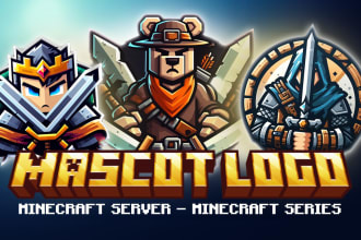 make IT the best logo for your minecraft server minecraft series