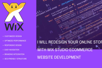 redesign your online store with wix studio ecommerce website development
