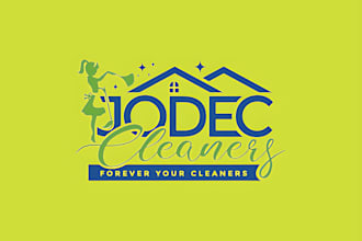 make a modern cleaning and maintenance logo design