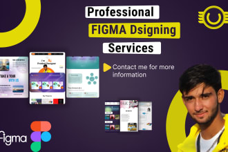 create a professional website design in figma prototype
