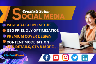 setup facebook business page, create social media account