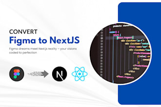 convert figma design to react or nextjs