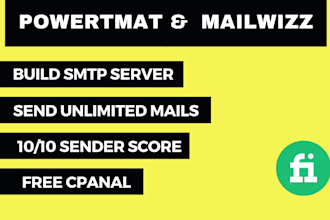build smtp server to send unlimited emails with mailwizz and powermta