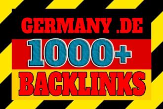 create 1000 germany based domains de backlinks