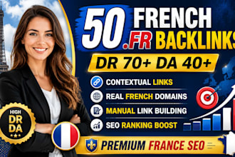 build high dr da french contextual backlinks from fr websites