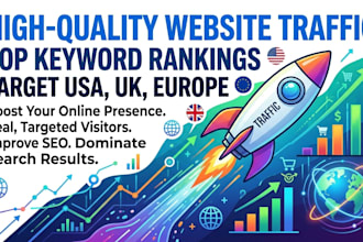 drive organic website traffic from USA,UK,europe to your website