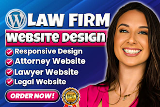 build seo friendly law firm website, attorney, life coaching and notary website