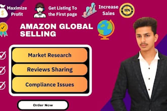 provide a complete solution of amazon globally selling