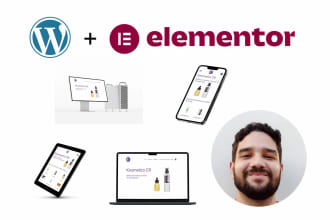 do your website or landing page with wordpress and elementor