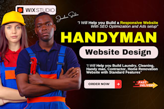 design laundry painting handyman cleaning home renovation contractor website
