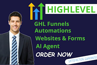 setup gohighlevel automations, ghl funnels, ghl websites