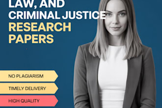write sociology, law, and criminal justice essays