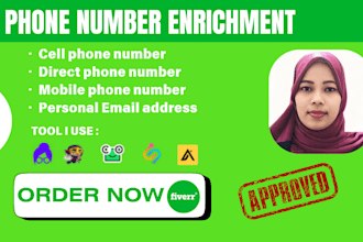 do direct dial or phone number enrichment as you need