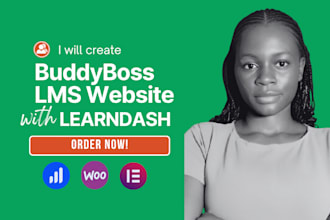 design buddyboss lms website with learndash