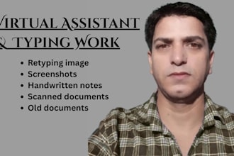 virtual assistant and typing work
