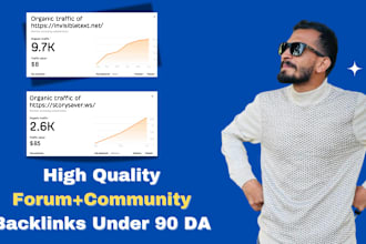 create a powerful blog comment forum backlinks and community da 90