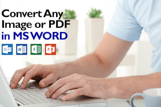 convert any PDF or image in ms word urdu and english