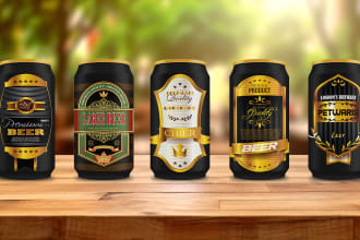 do label,logo for can,tin,drink,beer,energy drink,margarita,water,tea,beer,mead