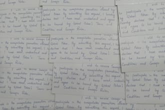 handwrite cards and envelopes for you
