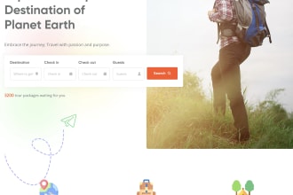 create a wordpress tour and travel agency website