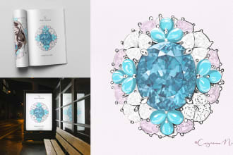 draw illustrations of jewelry accessories