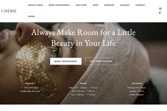 do hair extension beauty salon spa nail care website with booking