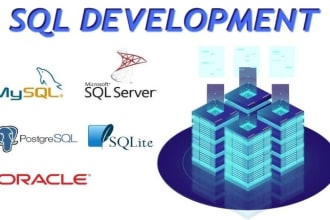 design sql database, query, microsoft access, oracle, mysql, sqlite and erd