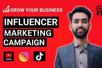 research, outreach, and handle influencer marketing campaign