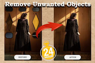 remove objects, edit background of photos by photoshop