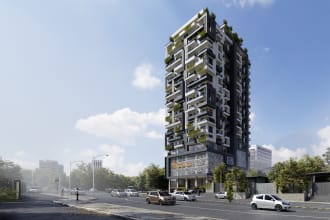 do 3d exterior facade design and render for your projects