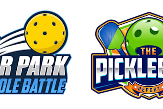 design wonderful pickleball logo just in 12 hours