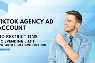 create tiktok agency ad account manager for worldwide