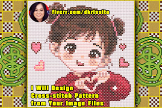design cross stitch patterns from your image files