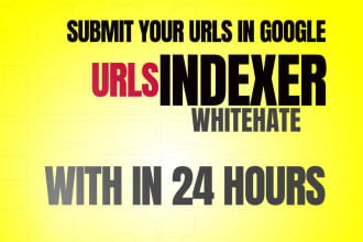 index your website urls, pages and backlinks in google within 24 hours