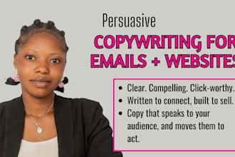 write email copy for cold email marketing website copy as website content writer