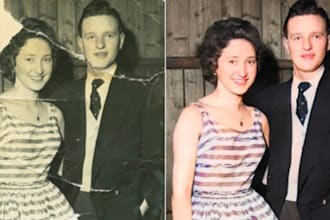 restore, repair, colorize, fix  your damaged photo