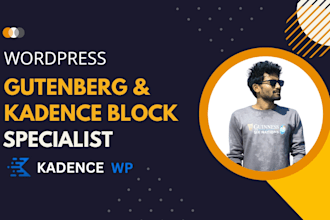 make your wordpress website with gutenberg kadence block
